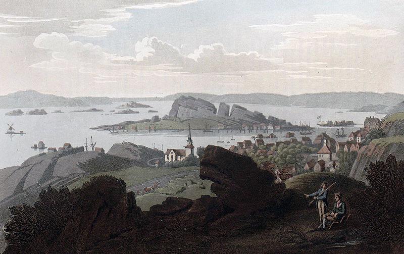 John William Edy Town of Krageroe oil painting image